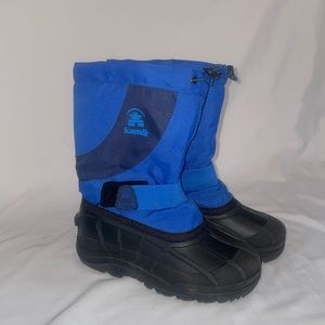 Kamik blue snow boots, size 3 youth
